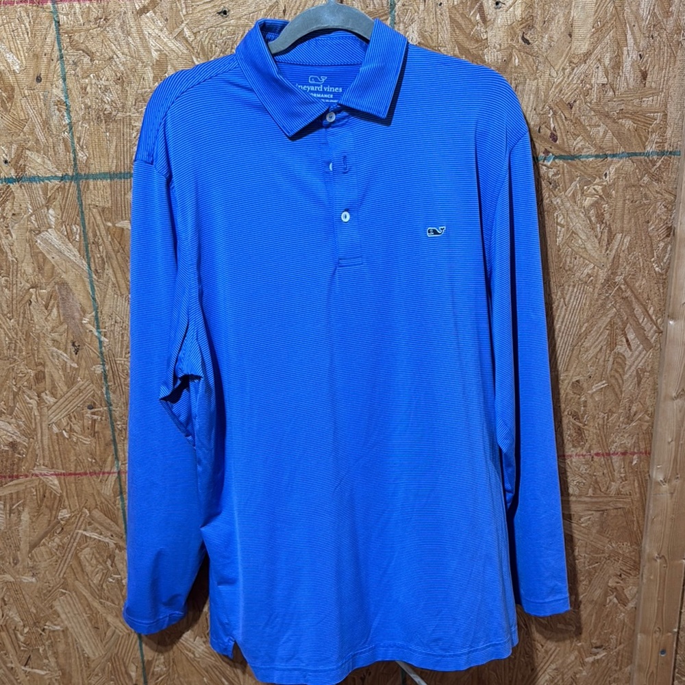 Vineyard Vines Blue Polo Shirt Classic Design